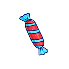 pink srtiped wrapped candy