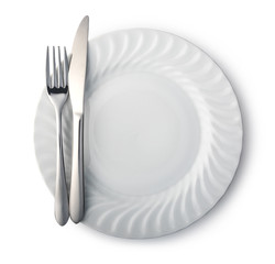 plate and cutlery