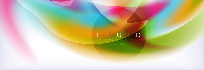 Background abstract holographic fluid colors wave design