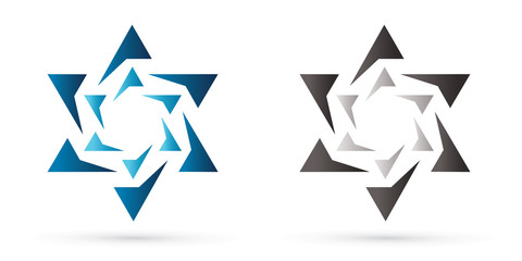 Israel star, modern star, luxury graphic vector.