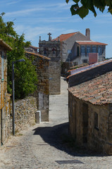 Fototapeta na wymiar Calle de la población medieval de Pinhel, distrito de Guarda. Portugal.