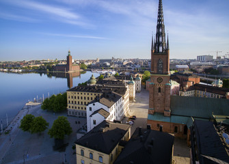 Obraz premium Aerial view of Stockholm City