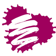 illustration. Background of multi-colored blots of ink