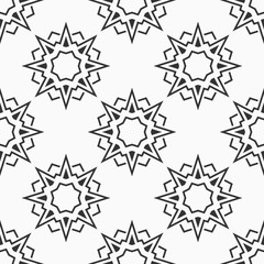 Oriental eight pointed stars seamless pattern.