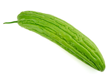 Bitter melon , Bitter gourd on white background