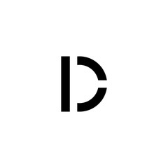 Creative letter d logo design vector template