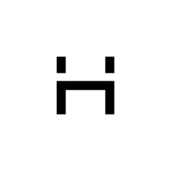 Creative letter h logo design vector template