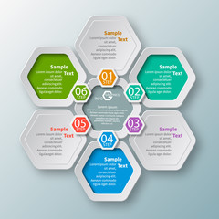 Abstract 3D Paper Infographics. Business template .Vector illustration