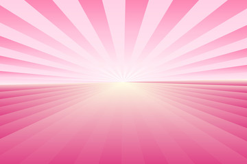 Abstract sunburst pattern, gradient pink ray colors with center light. Vector illustration, EPS10. Geometric pattern. Use as background, backdrop, image montage, mock up template, etc.