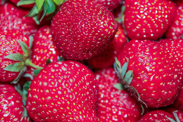 fresh red strawberry, background food