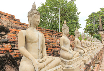 Obraz premium Ancient Buddha in Thailand.
