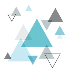 Abstract Scandinavian background from blue triangles. Vector illustration. © greens87
