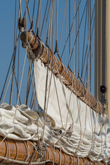 Obraz premium Sailboat in old style