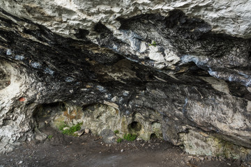 Cave in mountains Towarne near Olsztyn on Jura Krakowsko-Czestochowska, Silesia, Poland