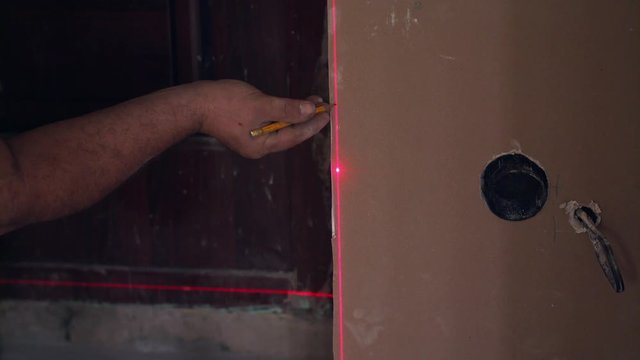 Checking the wall level