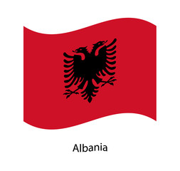 Vector of Albania flag