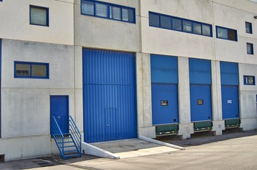 Exterior industrial warehouse