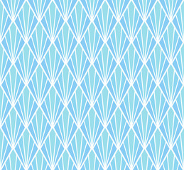 Vector Art Deco Style Seamless Pattern. Abstract Ornament Background.