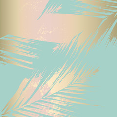 Fototapeta premium Autumn foliage rose gold blush chic trendy background