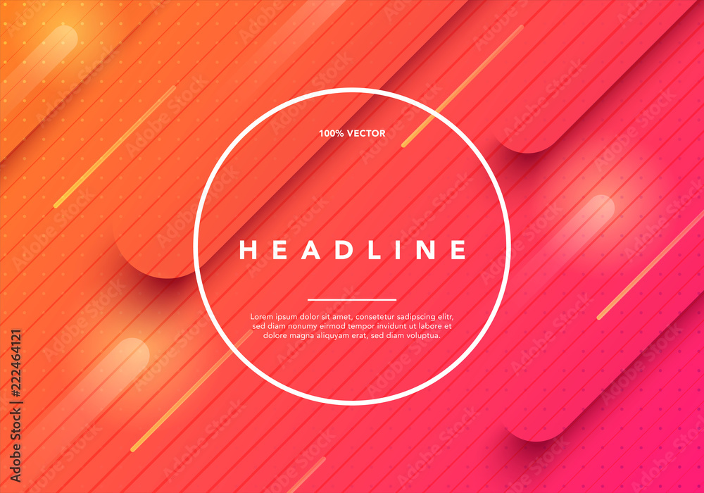 Poster Vector web element colorful minimal future geometric covers design background. Fluid shapes composition with halftone gradients and  geometric patterns.