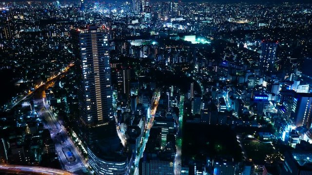 東京100万ドルの夜景・タイムラプス
