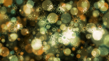 Obraz na płótnie Canvas Background of Christmas Snowflakes which can be useful for Christmas,Holidays and New Year designs and presentation
