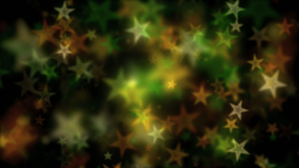 Abstract defocused Star light particles floating bokeh design.