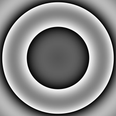Grauer Ring vor dunklem Hintergrund