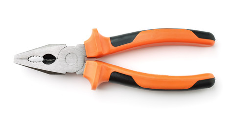 Side view of combination pliers