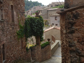 Fototapeta premium Mura,. Pueblo del Bages, cercano a Terrassa, Barcelona, Cataluña, España