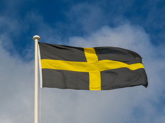 National Flag of St.David, Wales, UK
