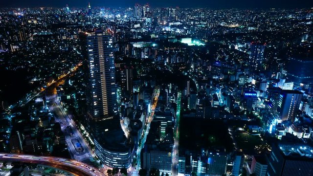 東京100万ドルの夜景・タイムラプス
