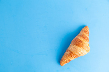croissant on colorful background