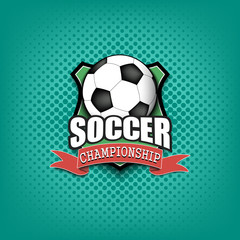 Obraz premium Soccer logo template design