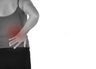 woman back and Spine Pain.