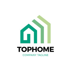 Real estate house logo icon design template