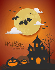 Fototapeta premium happy halloween day vector design
