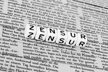 Zensur in der Zeitung