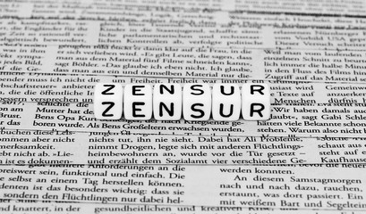 Zensur in der Zeitung