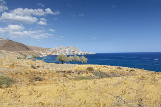 Landschaft bei Lendas an der S&uuml;dk&uuml;ste von Kreta, Griechenland