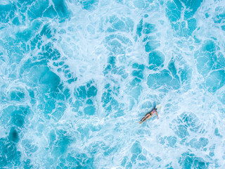 aerial shot leaky peak drone a-frame sumbawa surf ocean crystal white