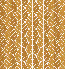 Geometric leaves vector seamless pattern. Abstract vector texture. Leaf background.