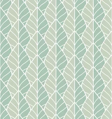 Printed kitchen splashbacks Geometric leaves Geometric leaves vector seamless pattern. Abstract vector texture. Leaf background.