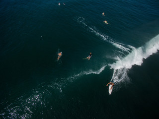 keramas bali right barrel spray indonesia aerial drone shot