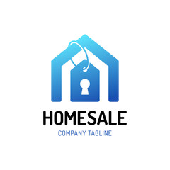 Real estate house logo icon design template