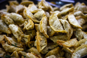 Japanese dumplings of gedza. Street food