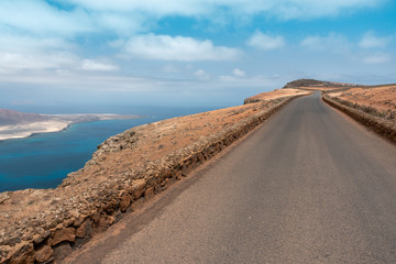 view of the mirador del rio road