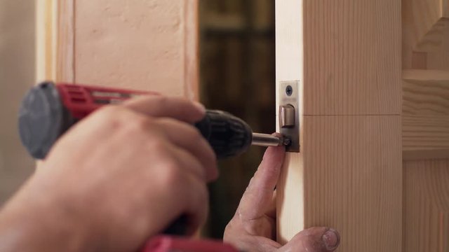 door lock installation