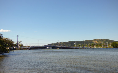Fototapeta premium A view of Lagoa da Conceicao in Florianopolis, Brazil