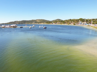 A view of Lagoa da Conceicao in Florianopolis, Brazil